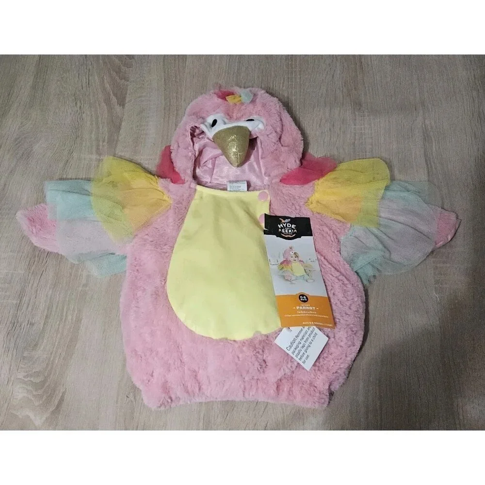 Hyde And Eek Infant Parrot Halloween Costume Size  0-6Months Plush Girls New